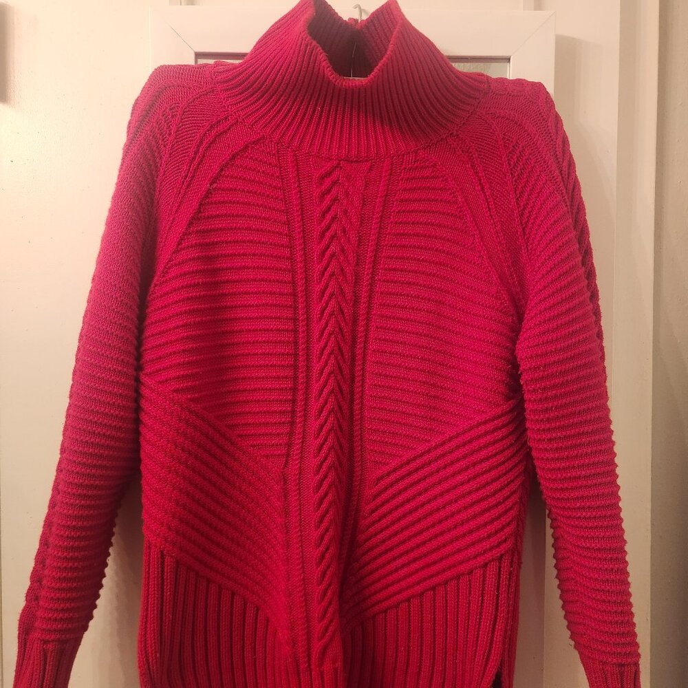 Banana Republic Cable Knit Mock Neck Sweater